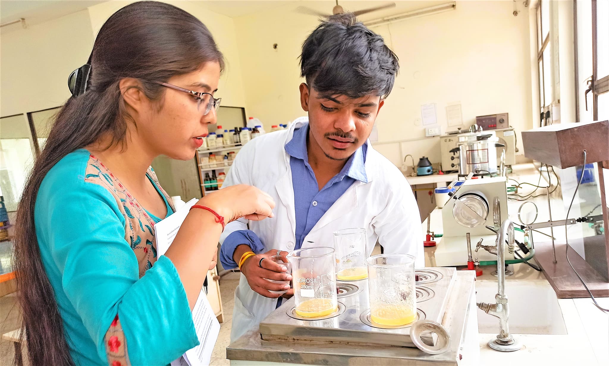 Pharmacology lab experimental setup