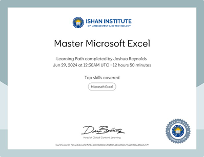 Microsoft Excel Certification
